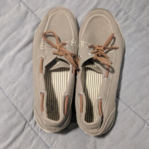 Gray Polo Boat Shoe Size 10 - Picture 1 of 4